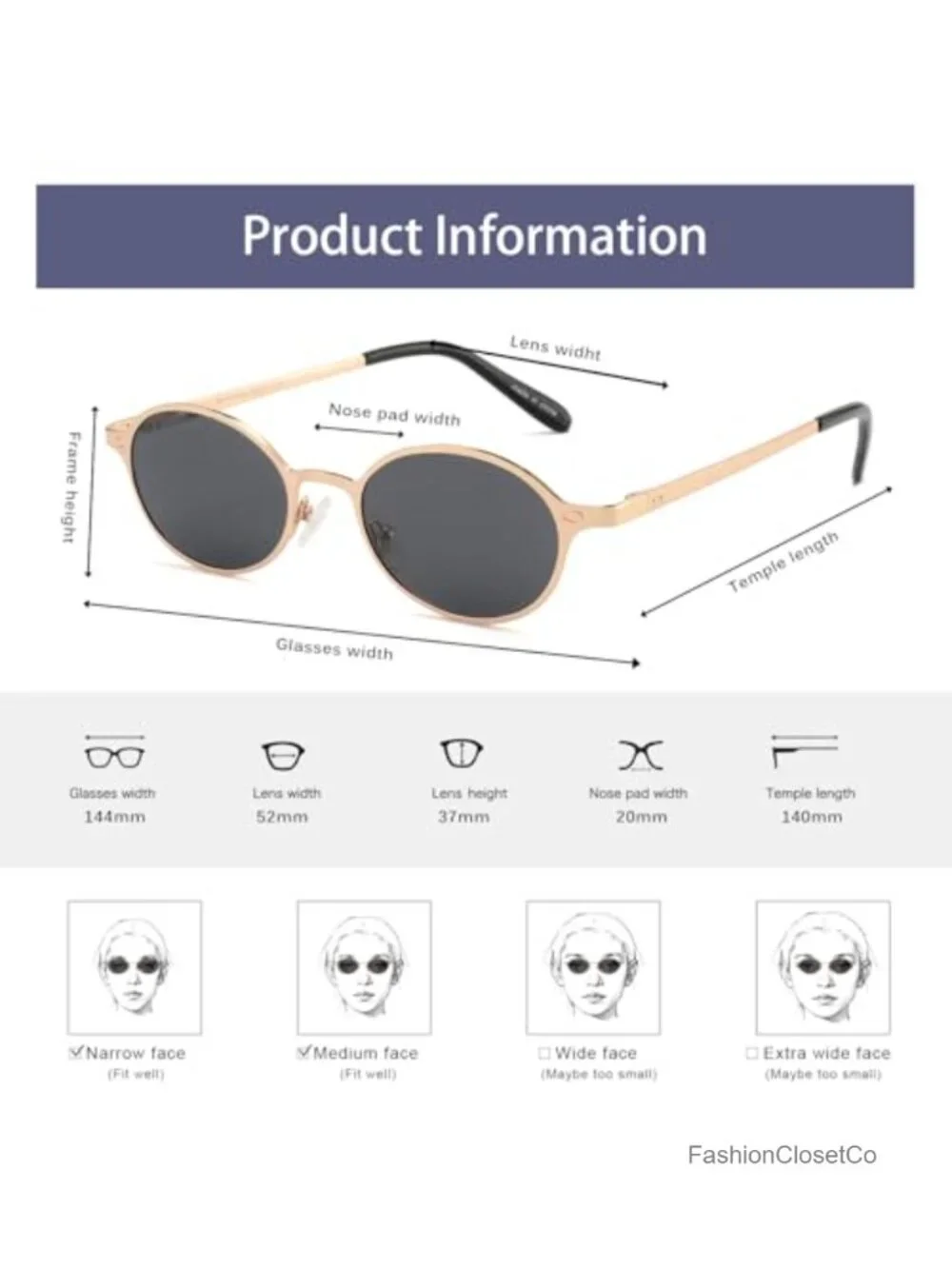 Polarized Retro Oval Sunglasses UV400 Protection Spring Hinges Lightweight